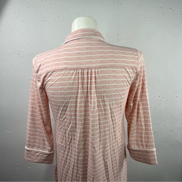 Bare Necessities Pink Stripe Cooling Light Nights Sleep Shirt S - Picture 7 of 8
